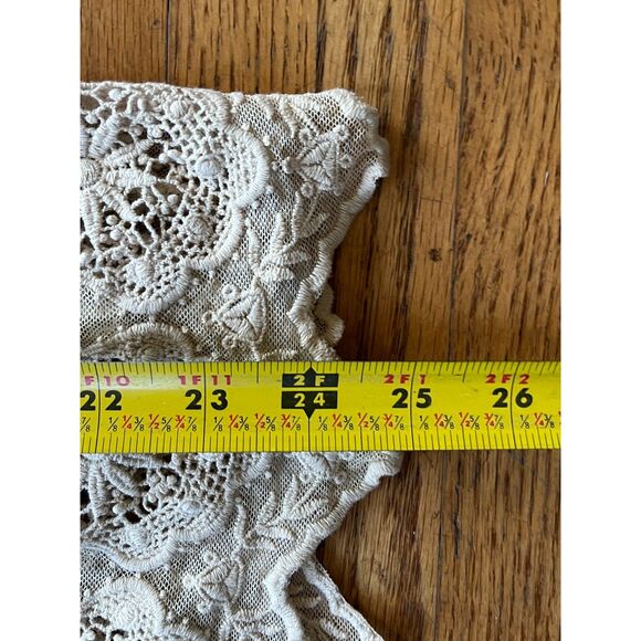 Vintage Alberto Makali Cream Lace Button Up Blouse Shirt Top Women's Size Small - Picture 6 of 10